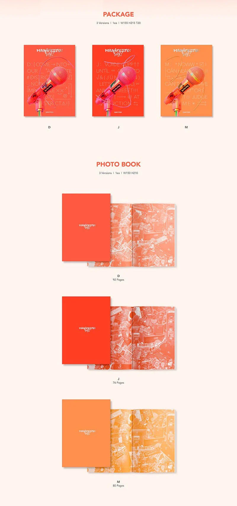 ENHYPEN Album - Manifesto : Day 1