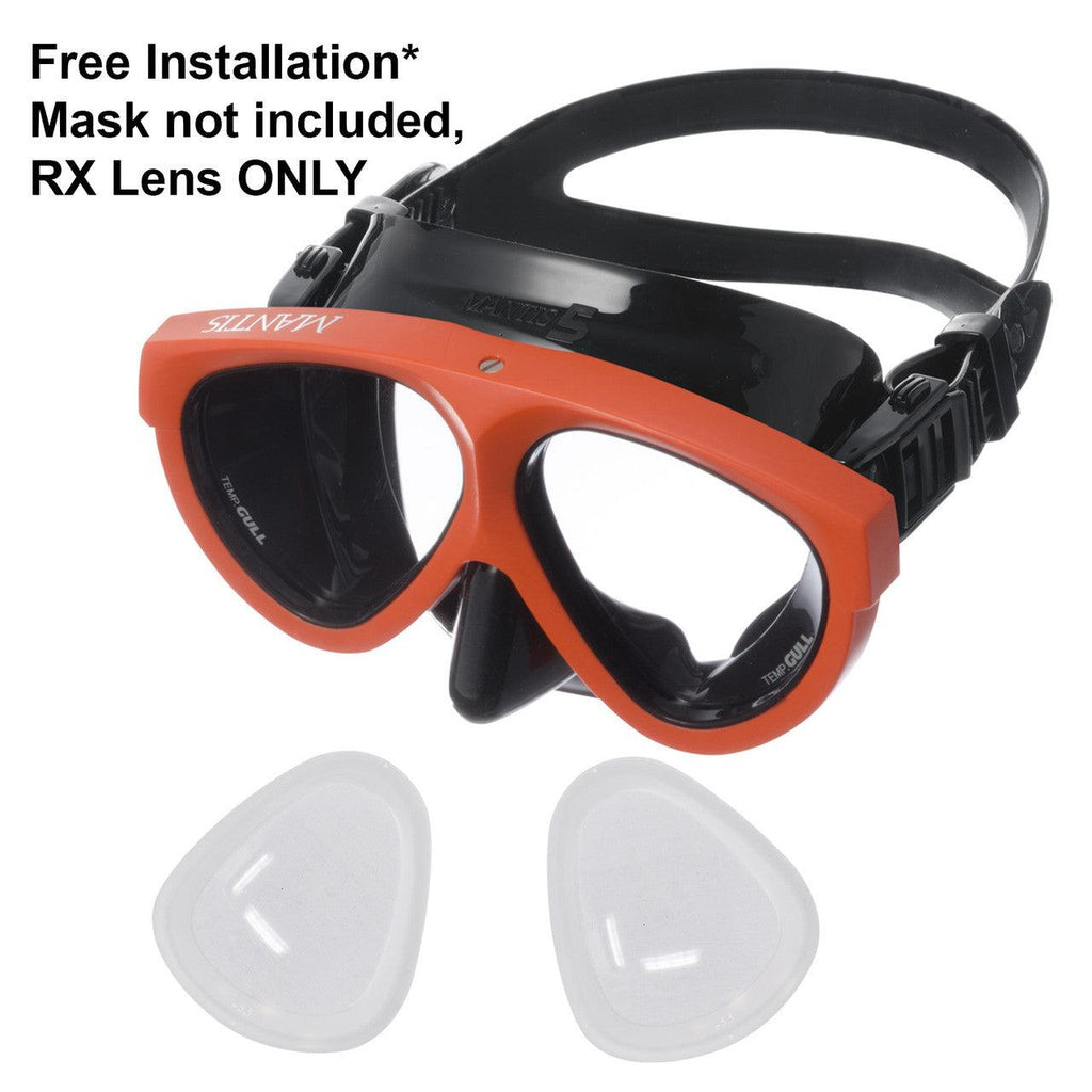 Scuba Choice RX Nearsighted Lens for Gull Mantis 5 Dive/Snorkeling Mask