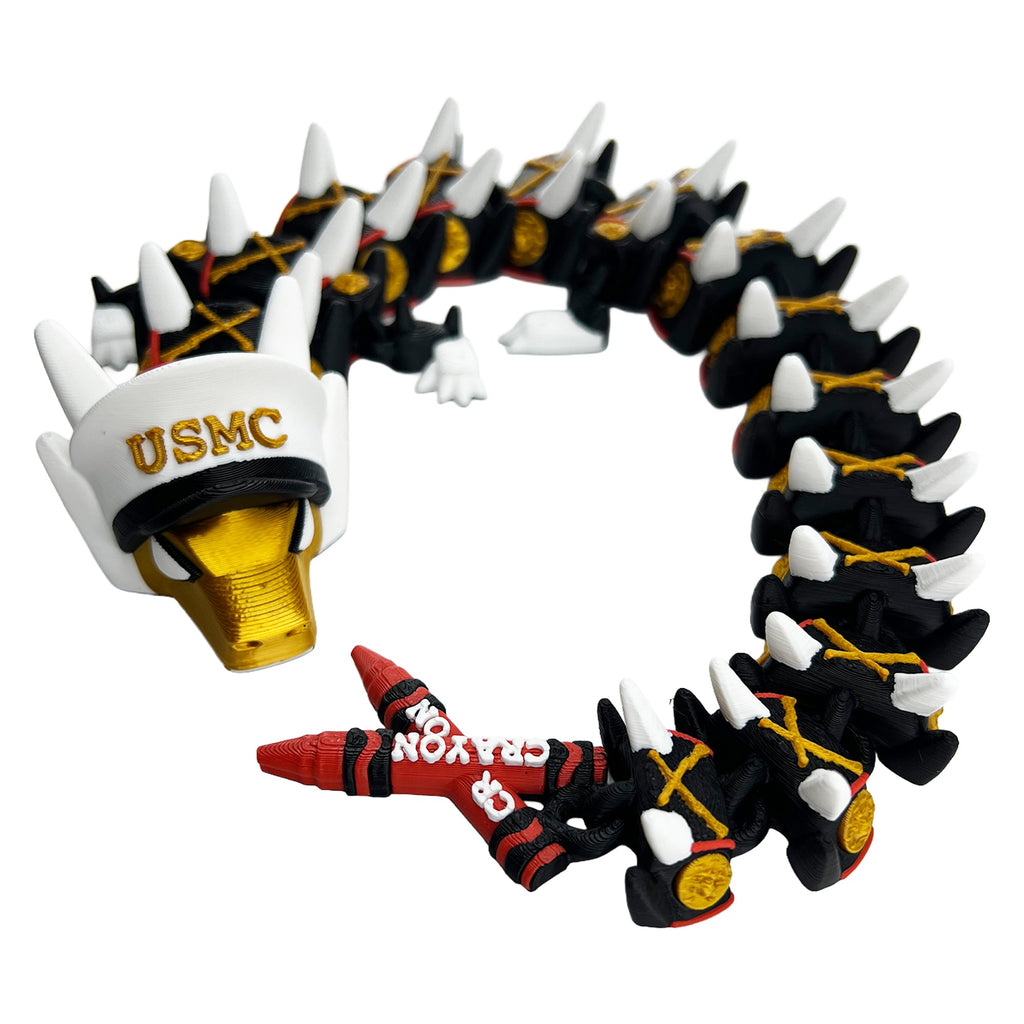 Marine Corps Articulated Dragon – Crayon Edition
