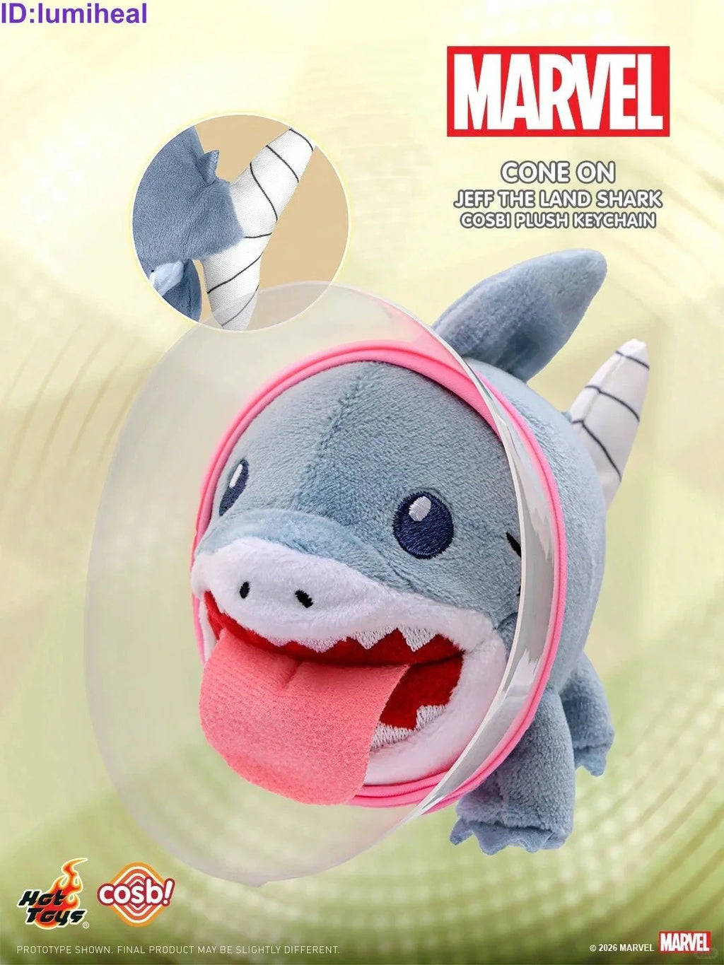 Marvel Comics Cosbi Jeff the Land Shark Random Plush Keychain Blind Box