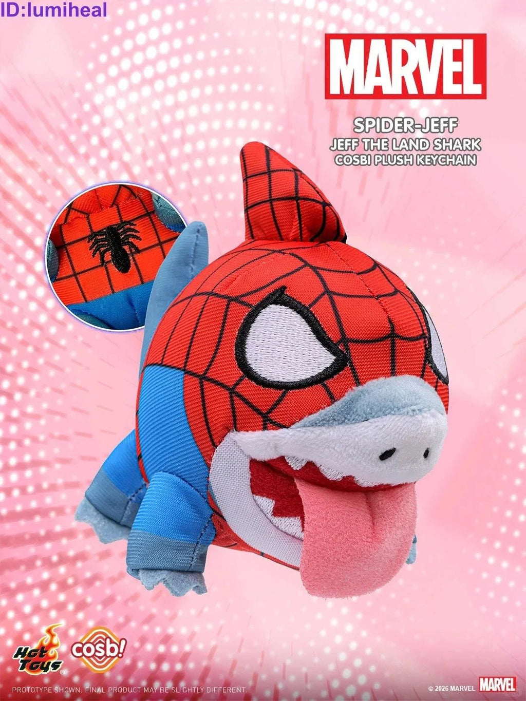 Marvel Comics Cosbi Jeff the Land Shark Random Plush Keychain Blind Box