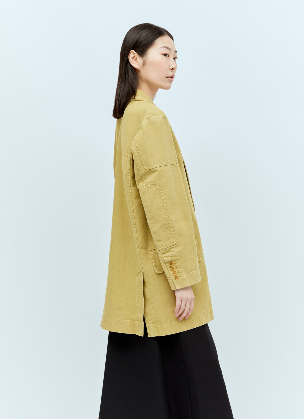 Max Mara Women Oversized Canvas Blazer