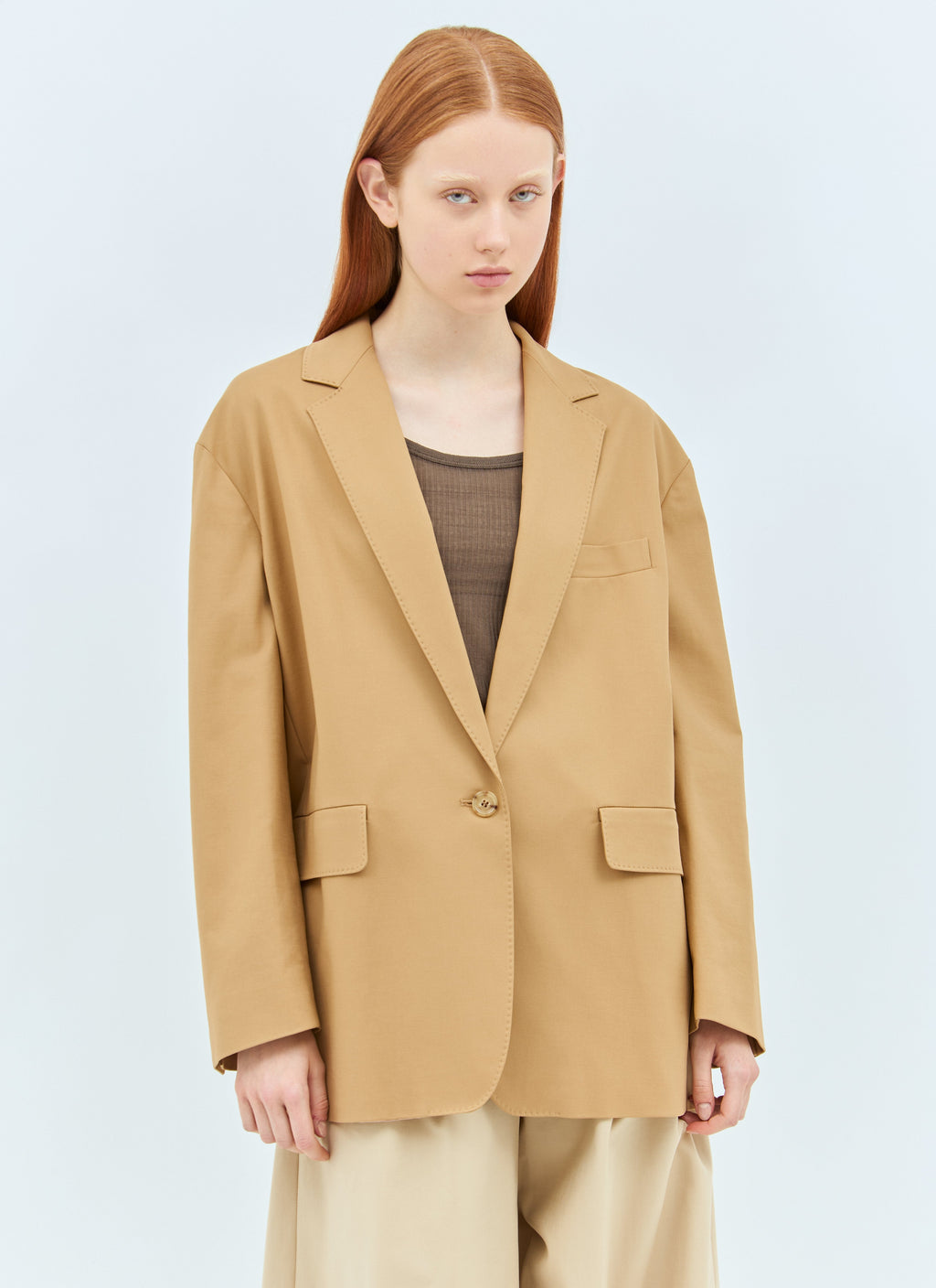 Max Mara Women Oversized Canvas Blazer