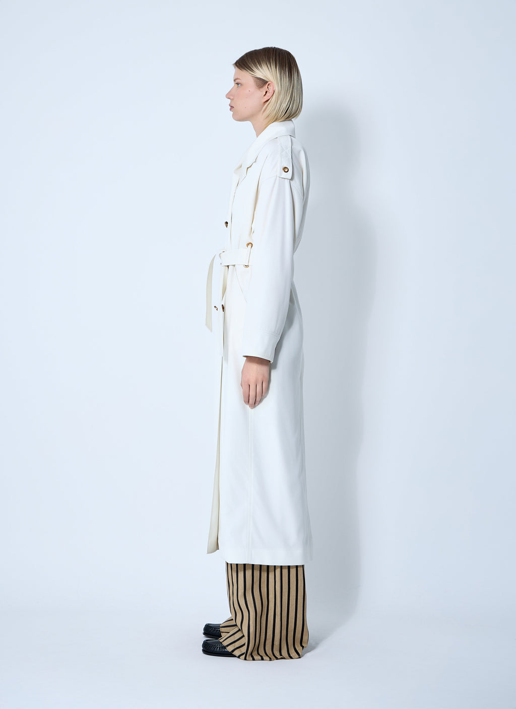 Max Mara Women Water-Repellent Garbardine Trench Coach