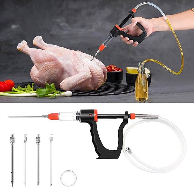 BBQ Essentials Duo Injector and Thermometer Set