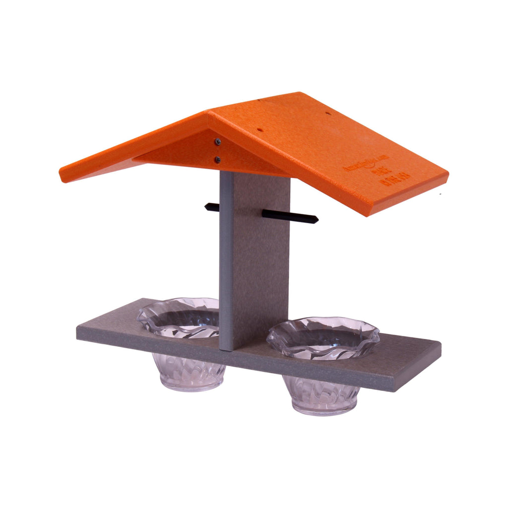 Oriole Bird Feeder, Double-Cup Jelly Oriole Feeder with Pegs for Orange Halves