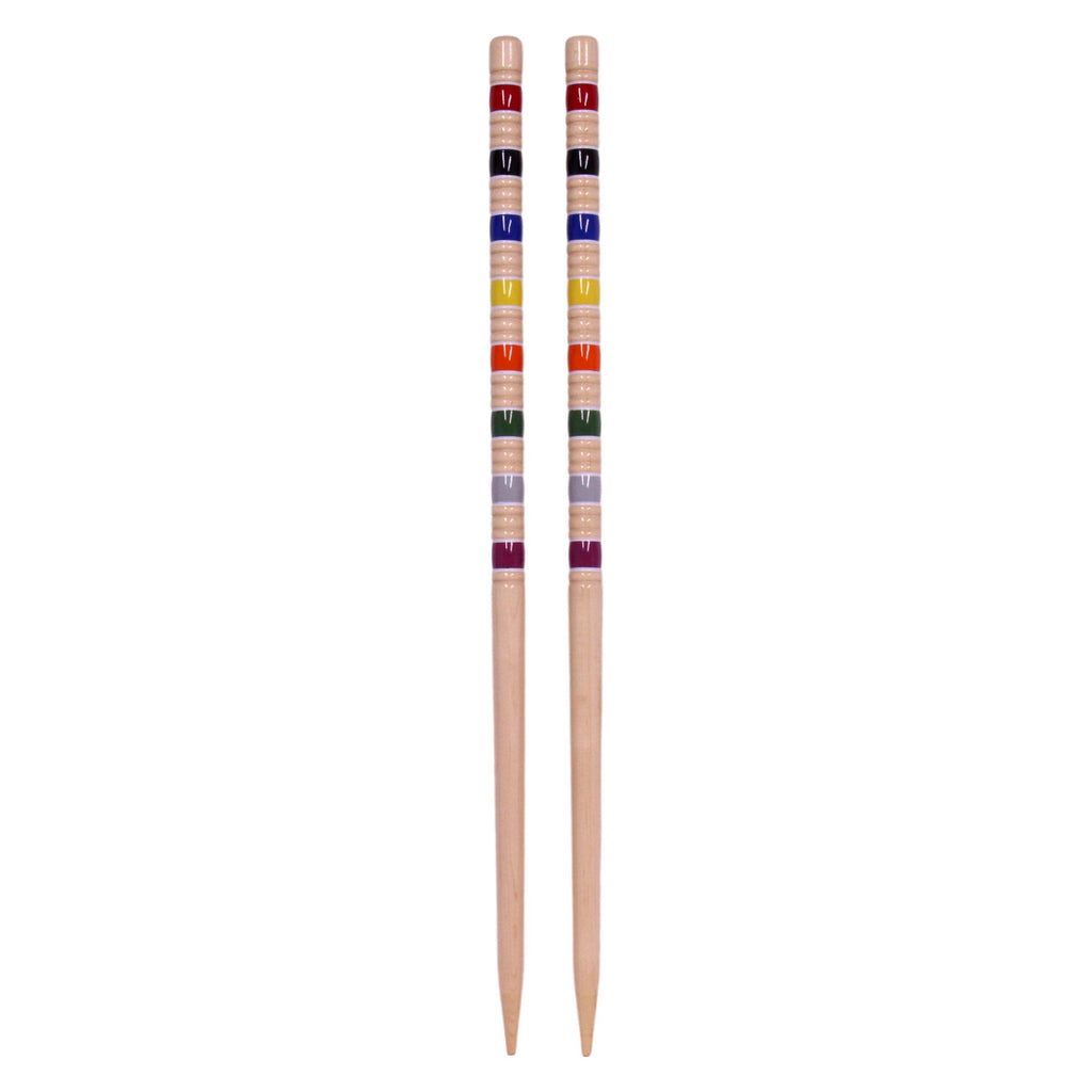 Deluxe 8-Player Croquet Game Set - Choose a Storage Option - Wooden Holder or Duffel Carry Bag