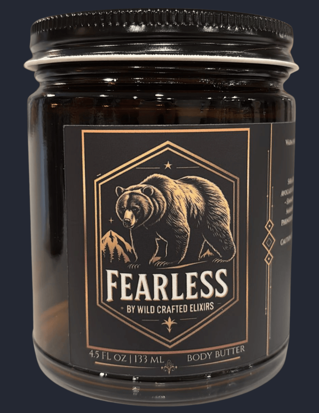 Fearless Body Butter – Men's Scented Moisturizer for Dry & Rough Skin, 4.5 oz