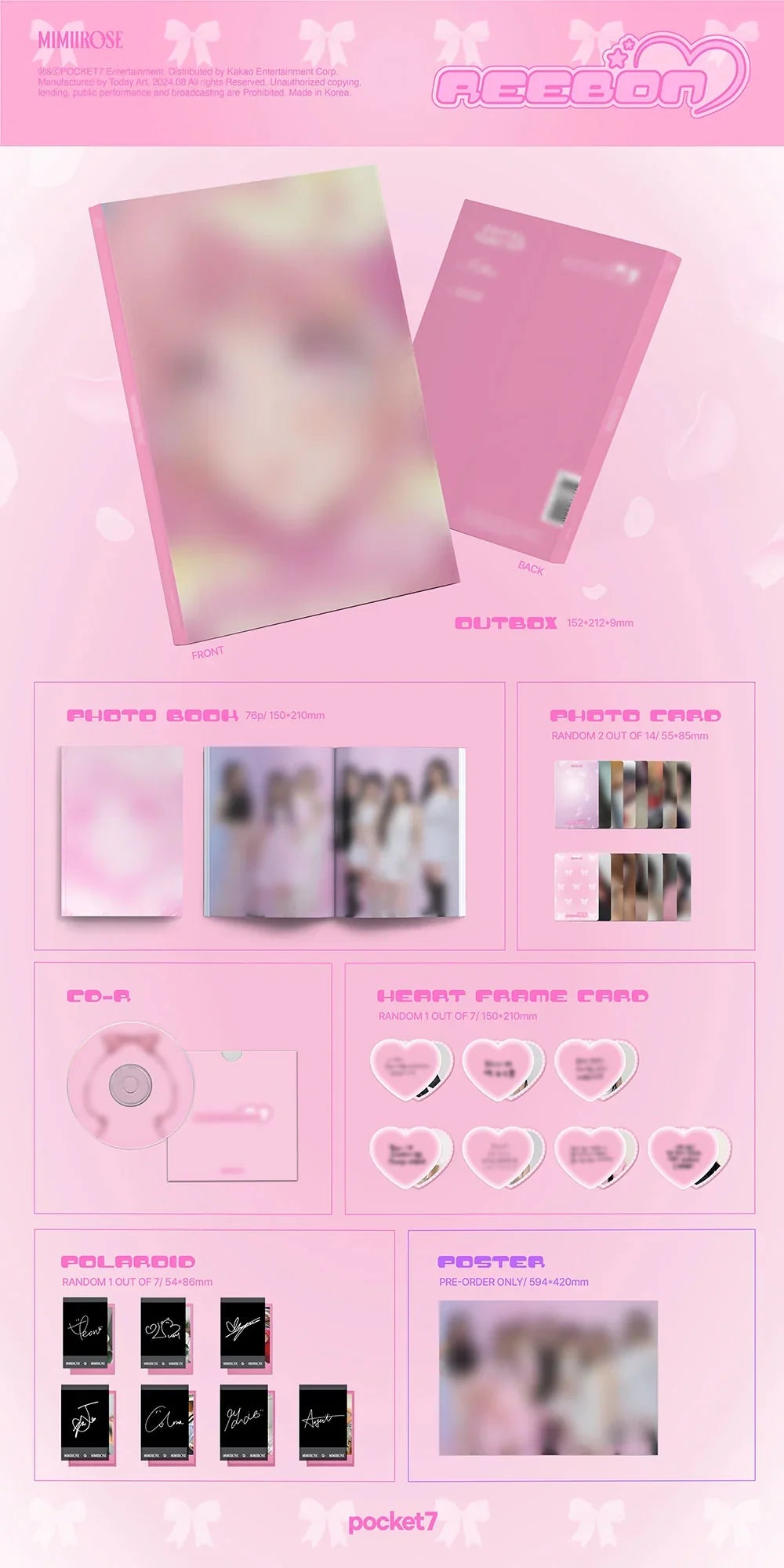 Mimiirose - Reebon 3rd Single Album Photobook