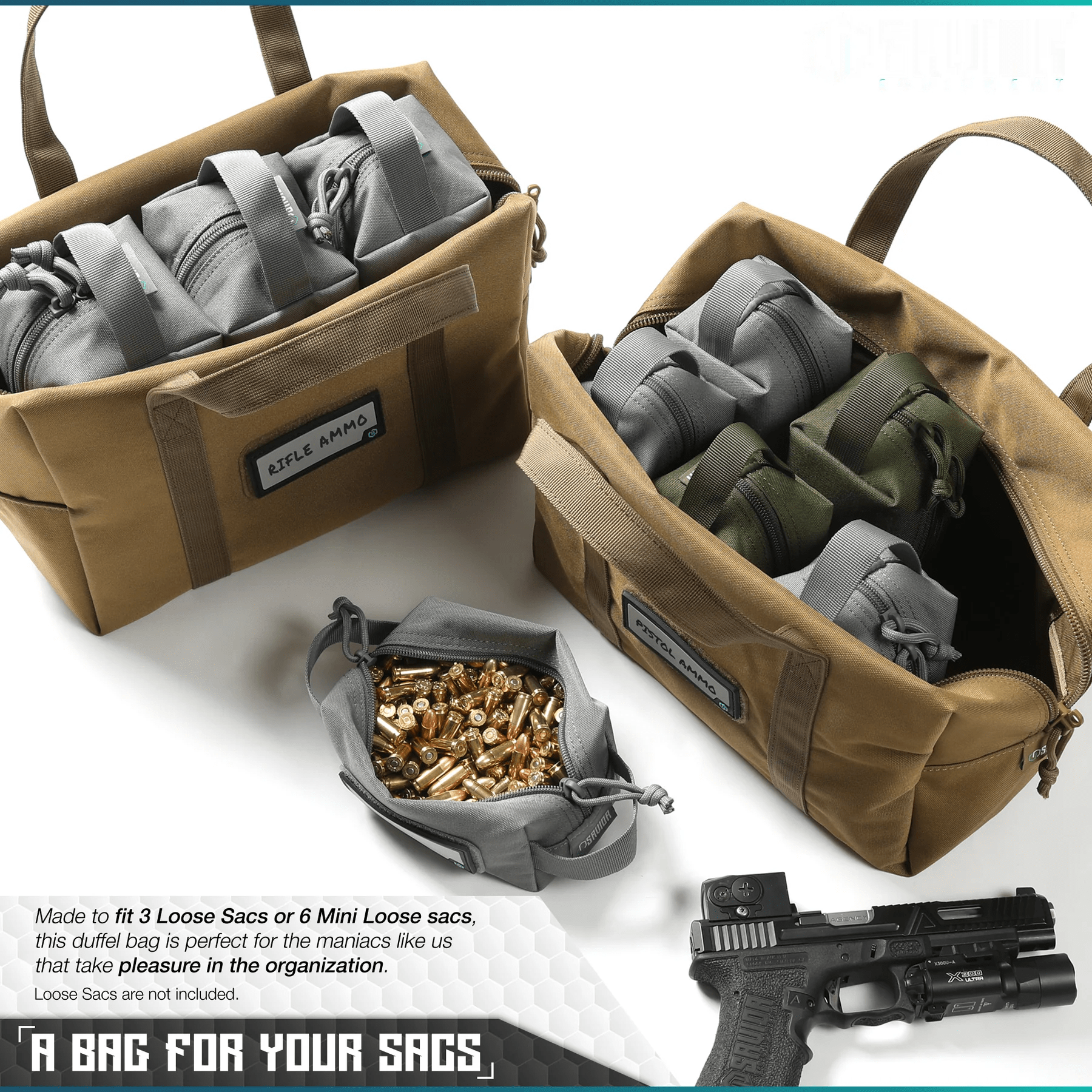 Mini Hauler Duffel Bag - 2 Pack - PhishStones Products