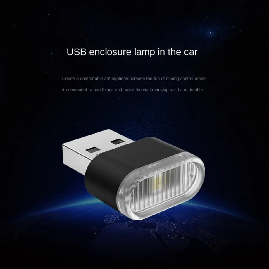 Mini USB LED Ambient Light for Car Interior - Portable Plug & Play Neon Decorative Lamp - PhishStones Products