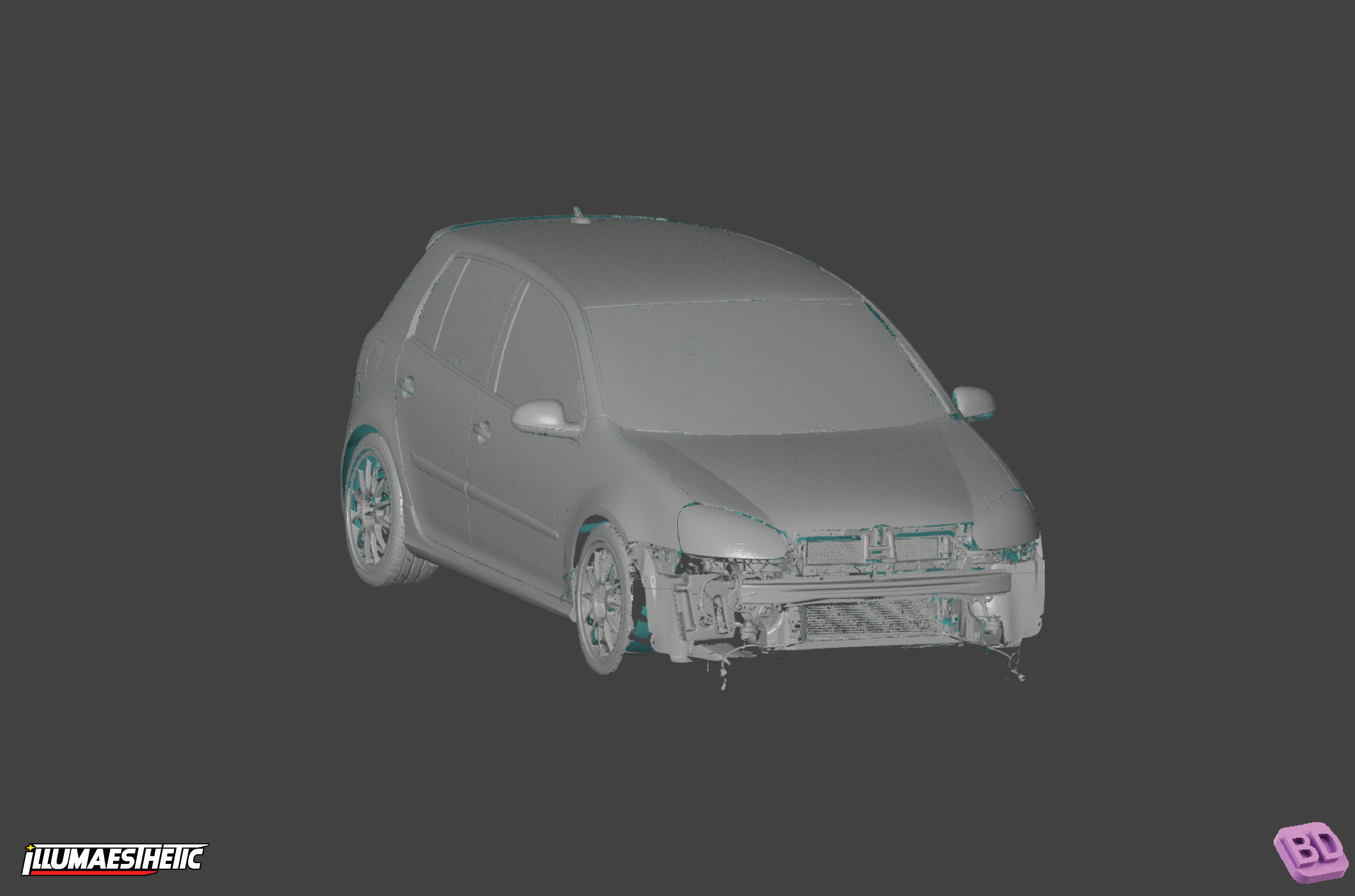 Volkswagen Golf GTI (MKV) 3D Scan (2004-2009)