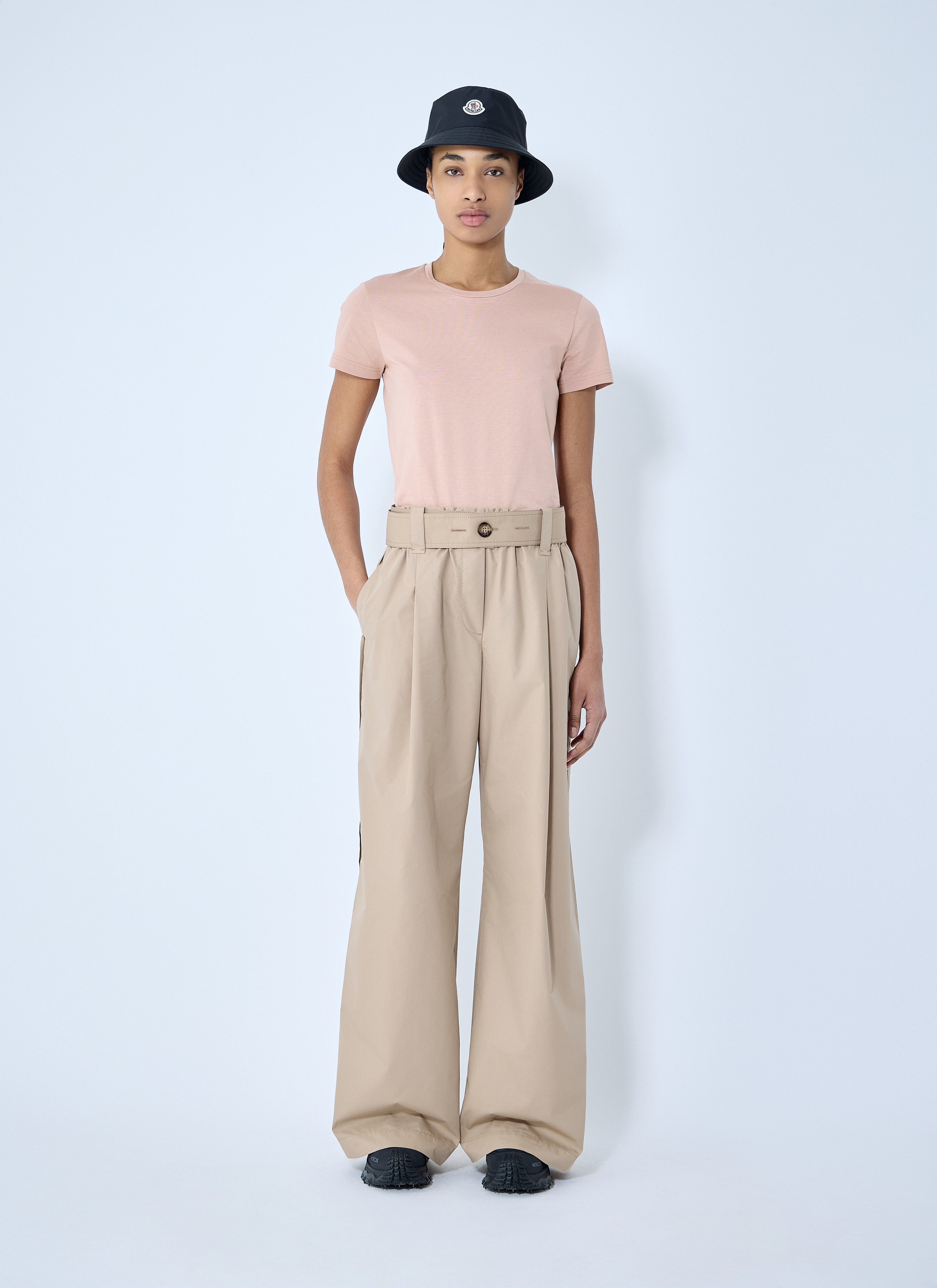 Moncler Women Belted Gathered Pants