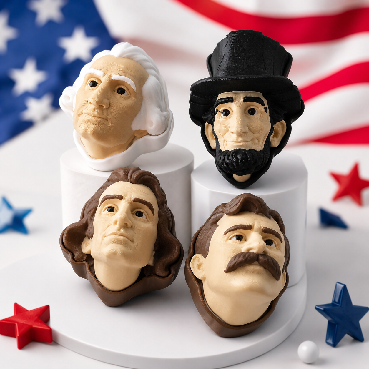 Mount Rushmore President Clicker Head Set