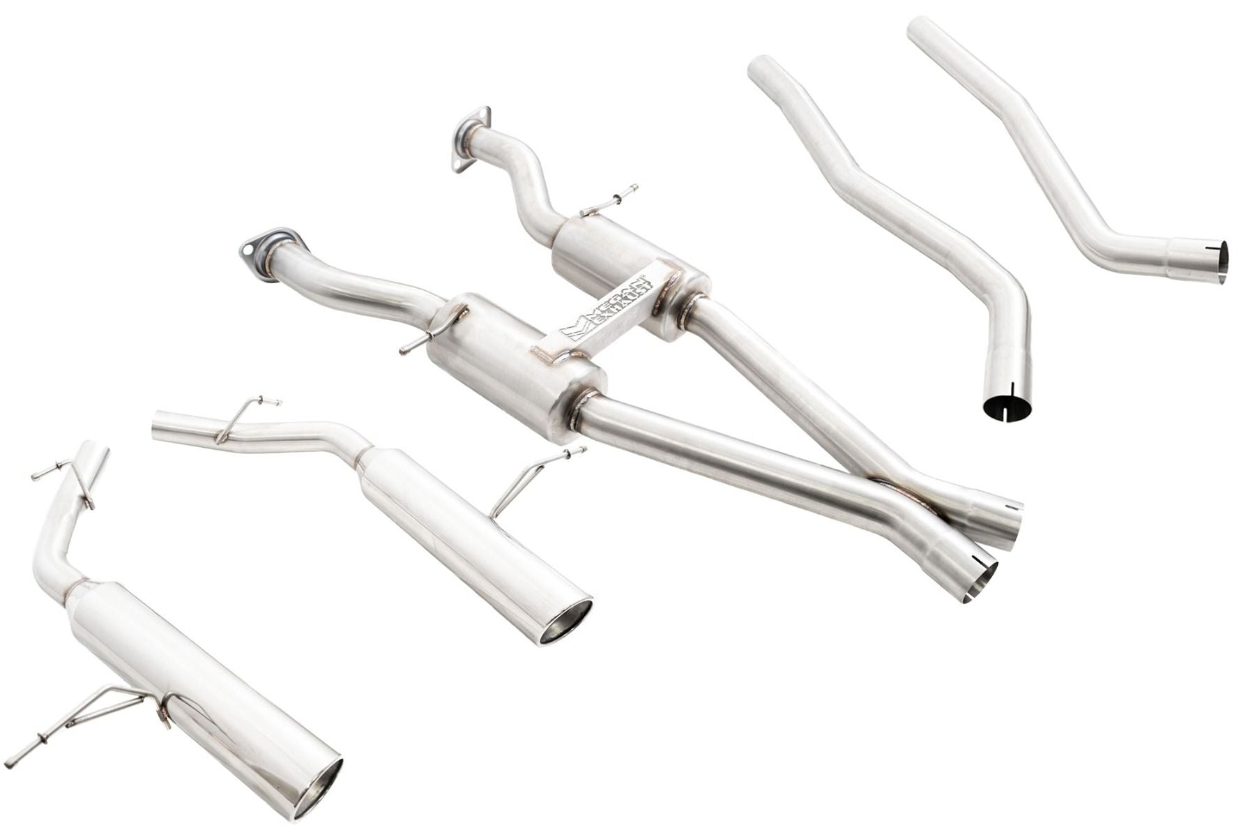Megan Racing Cat Back Exhaust System for 2014 to 2023 Dodge Durango AWD RWD V6 V8 Dual Bumper Opening - MR-CBS-DDU14V6