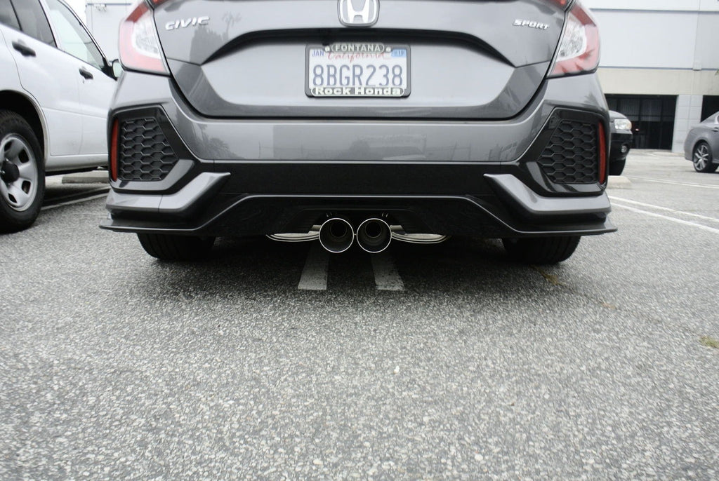 Megan Racing Cat-Back Exhaust System for 2016+ Honda Civic 1.5 Turbo 5-Door Hatchback (Sport Trim) Burnt-Roll Tip MR-CBS-HC16T-VO