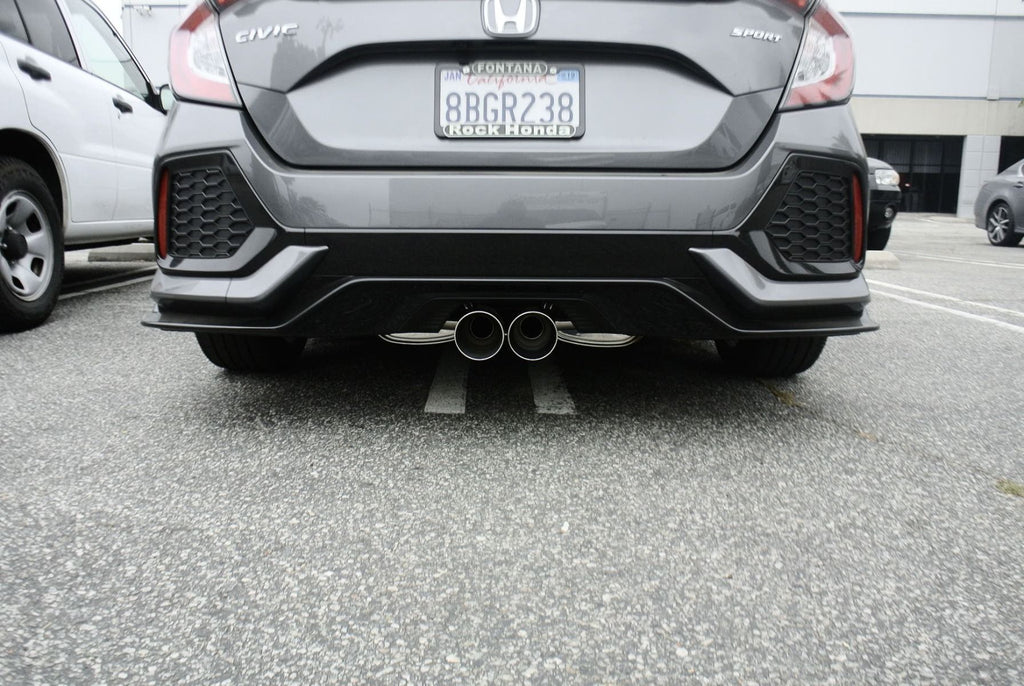 Megan Racing Cat-Back Exhaust System for 2016+ Honda Civic 1.5 Turbo 5-Door Hatchback (Sport Trim) Burnt-Roll Tip MR-CBS-HC16T-VO