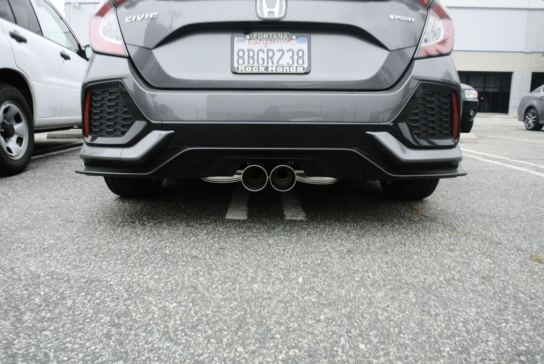 Megan Racing Cat-Back Exhaust System for 2016+ Honda Civic 1.5 Turbo 5-Door Hatchback (Sport Trim) Burnt-Roll Tip MR-CBS-HC16T-VO