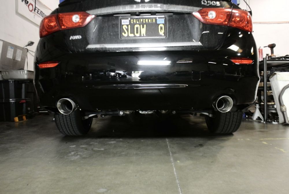 Megan Racing Exhaust System for 2016+ Infiniti Q50 3.0 Twin Turbo AWD/RWD (EXC NON-TURBO) - MR-CBS-IQ14X-R+MR-CBS-IQ14X-M