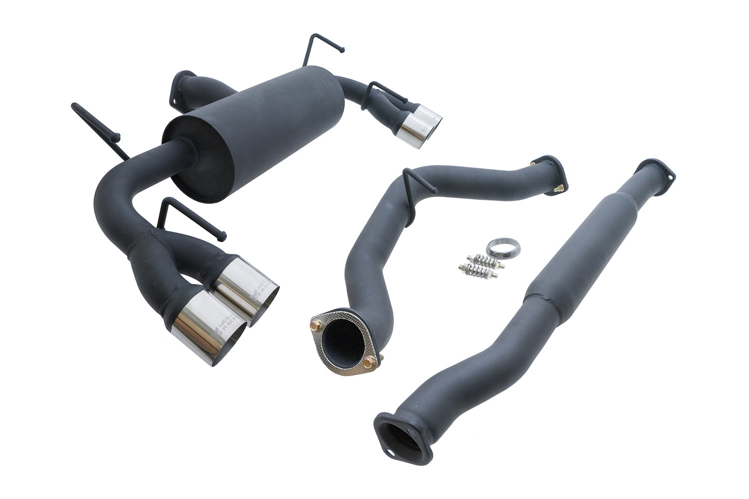 Megan Racing Cat-Back Exhaust OE RS for 2008-2014 Subaru Impreza WRX Hatchback - Titanium Alloy, Blue Tip - Various Colors