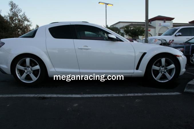 Megan Racing Lowering Springs for Mazda RX 8 2004 2011 - Front Spring Rates K1 202, K2 202 Rear Spring Rates K1 168, K2 168 MR-LS-MRX8