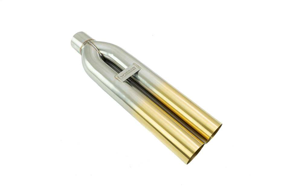Megan Racing Universal 3" VIP Exhaust Tip - Blast Pipe Style Gold