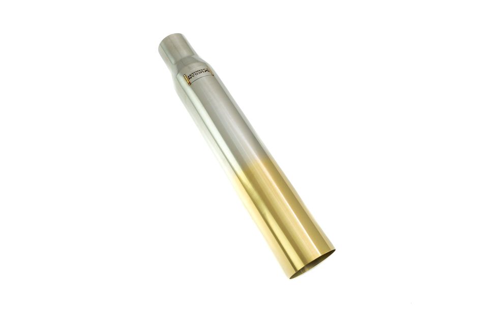 Megan Racing Universal 3" to 4" VIP Exhaust Tips Single Gold Tip - MR-UT-S4GD