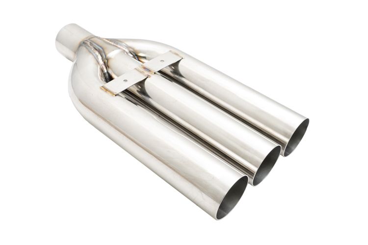 Megan Racing Muffler Delete Triple 3" Straight Tips for Universal - MR-UT-TR3