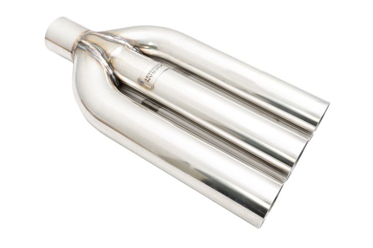Megan Racing Muffler Delete Triple 3" Straight Tips for Universal - MR-UT-TR3