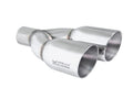 Megan Racing Universal Stainless Twin Roll Tips for Driver Side 3.5" Tips 2.5" Piping