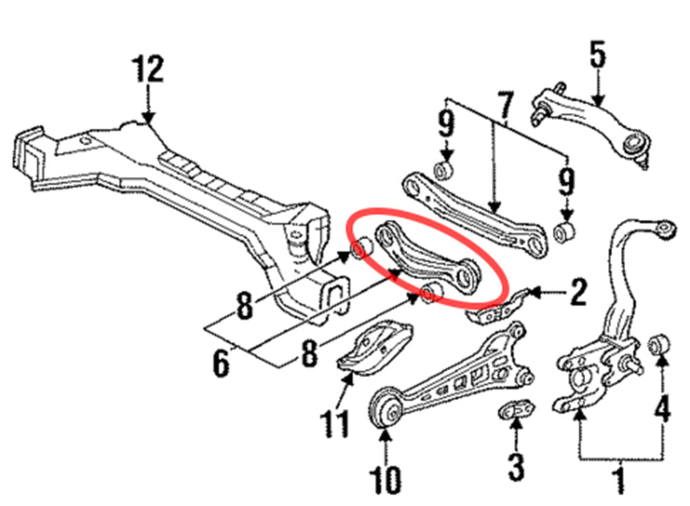 Megan Racing Rear Lower Front Toe Link Set for 1990-1997 Honda Accord - Pair MRS-HA-0170