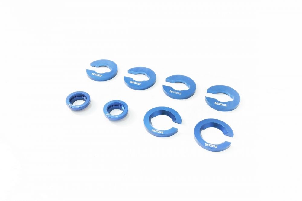 Megan Racing Rear Subframe Bushing Collars for Lexus IS300 01-05 - Solid Aluminum High Strength Anodized MRS-LX-0390-I