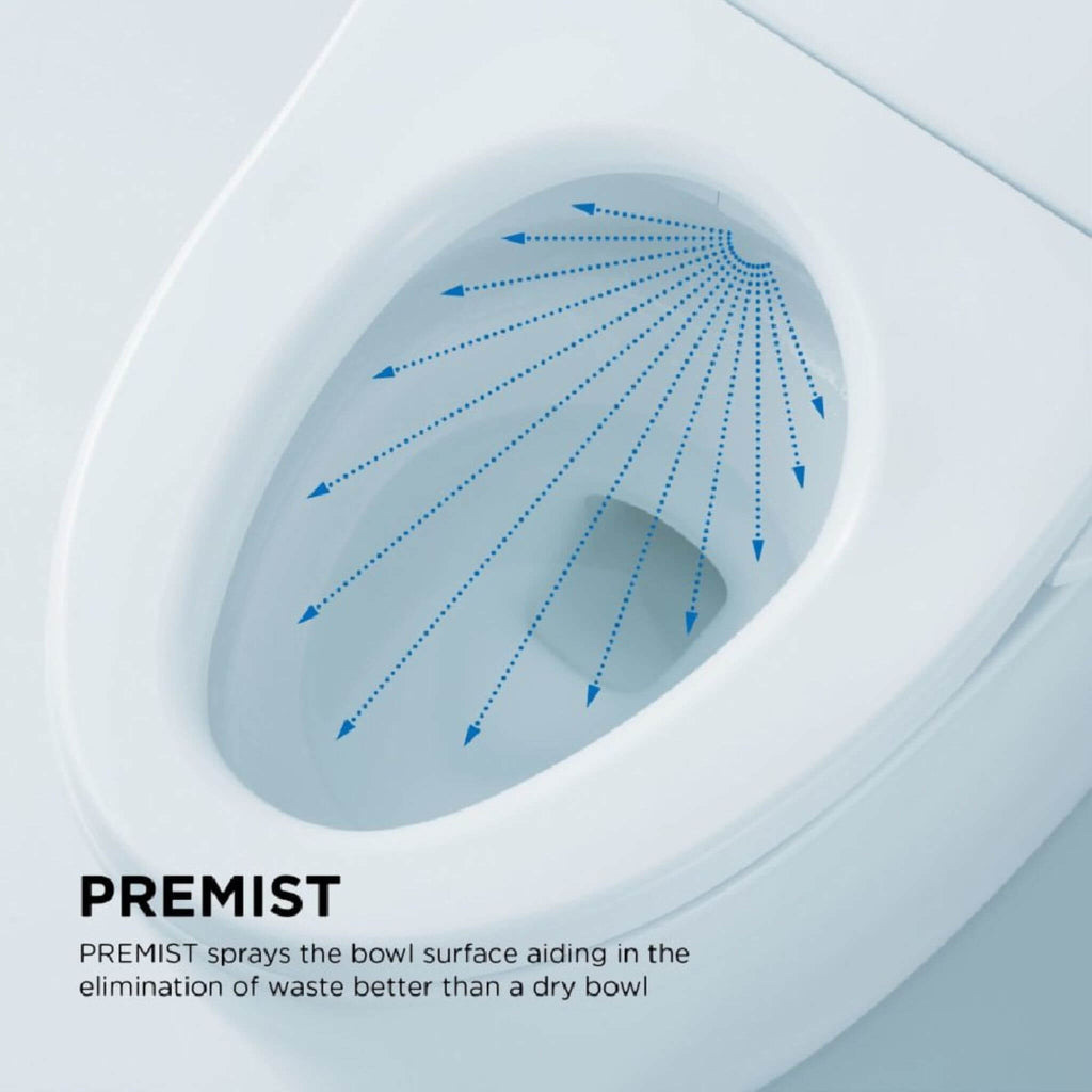 [MW6143074CEFG#01] TOTO Carlyle II 1.28 GPF One Piece Elongated Toilet With Left Hand Lever And Washlet C2 Bidet Seat (SAK17629)