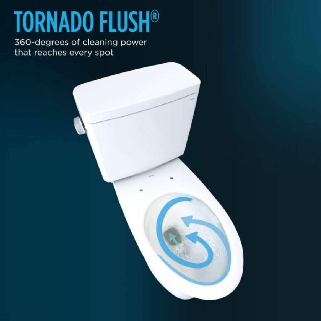 [MW7863084CEFG.10#01] TOTO Drake Washlet C5 With 1.28 GPF Elongated Bidet Toilet With Left Hand Lever (SAK78219)