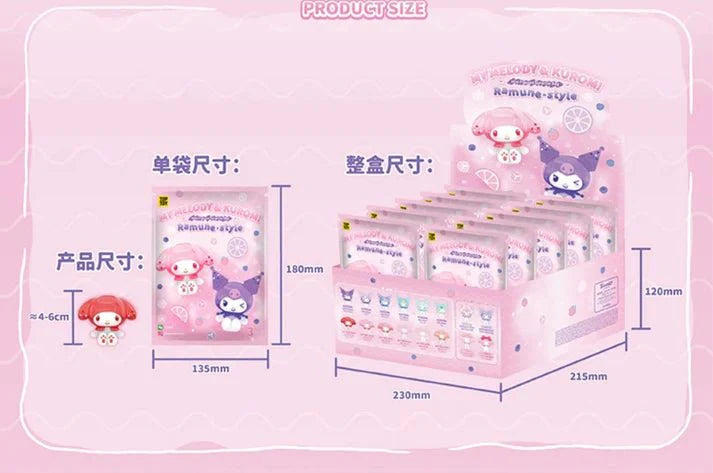 MY MELODY & KUROMI Ramune-Style Mini Figures Surprise Blind Bag by Top Toy