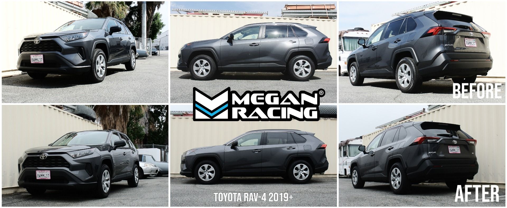 Megan Racing Dual Lowering Springs for 2019+ Toyota RAV4 (Hybrid, Prime) SAE 9254 Cold Wound Steel - MR-LS-TR419