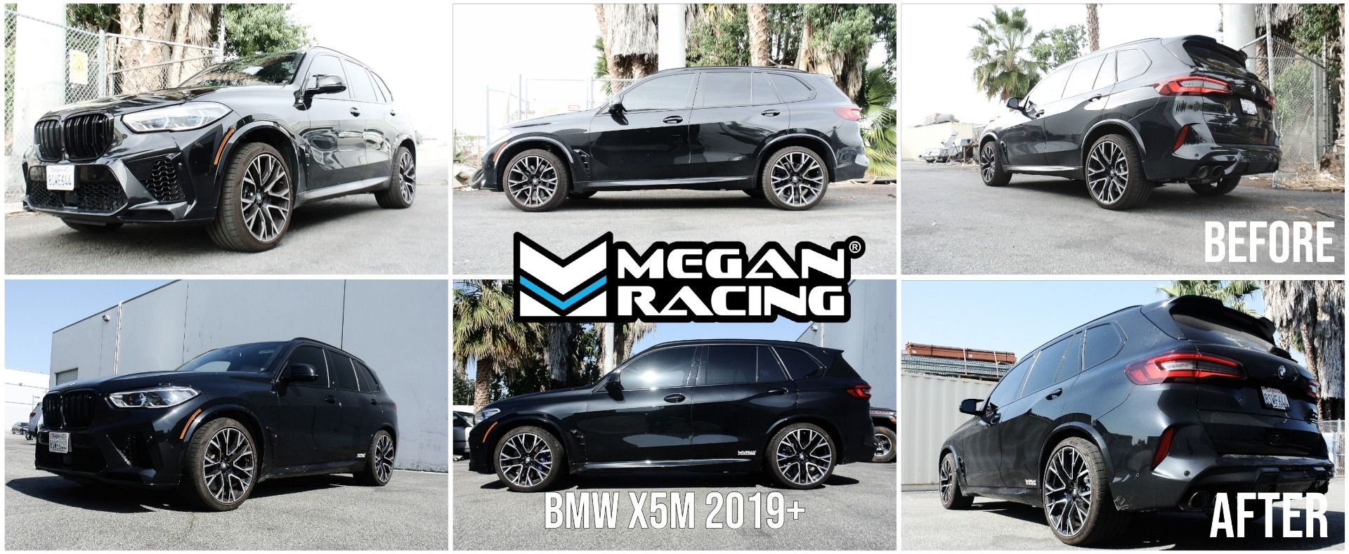 Megan Racing Lowering Springs (Front & Rear) for BMW X5M F95 2019+ AWD Front Drop 32mm Rear Drop 26mm - MR-LS-BF95