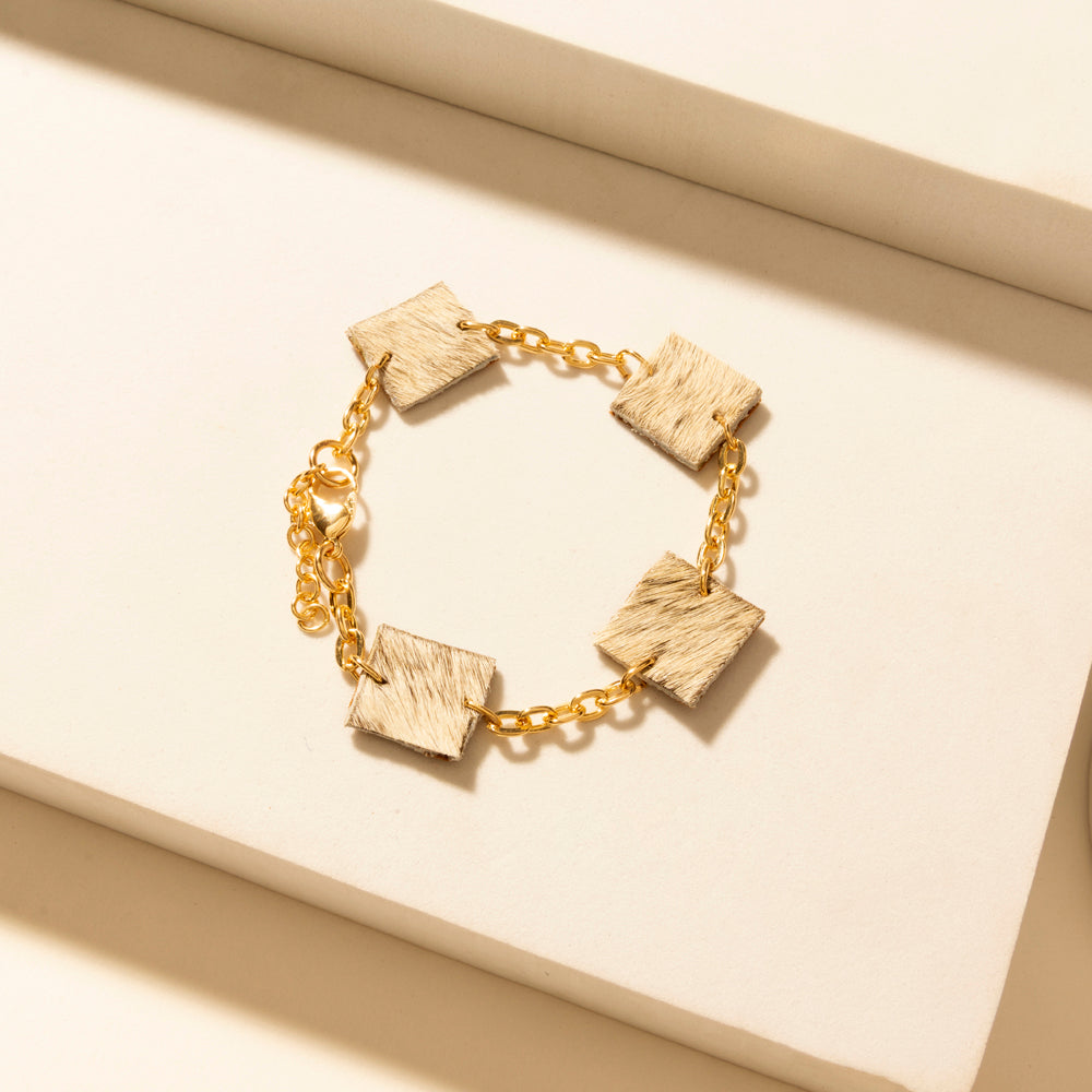 Myra Boho Graffiti Stack Bracelet in Prairie Blue - PhishStones Products