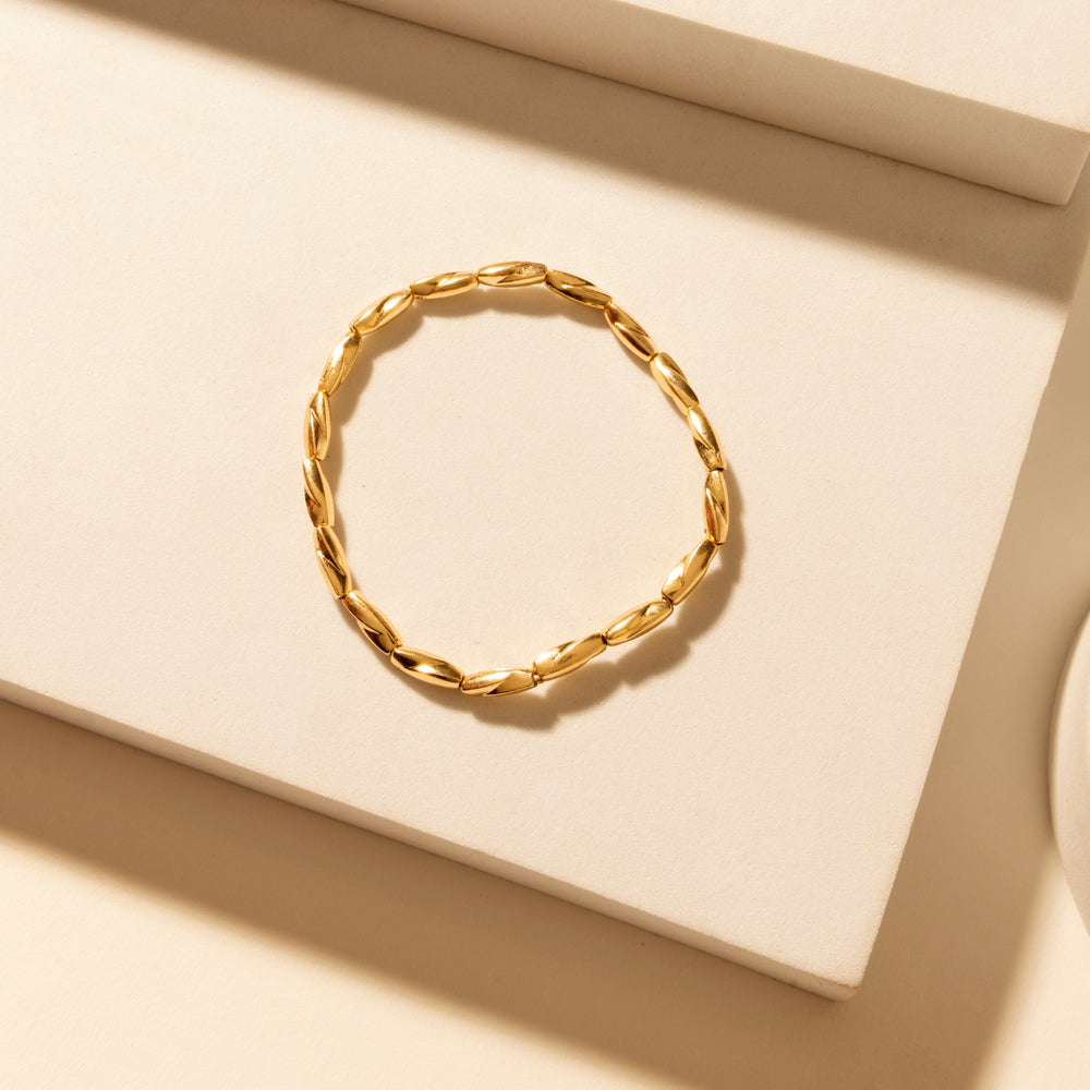 Myra Gulf Shell Stack Bracelet in Dune Gold - PhishStones Products