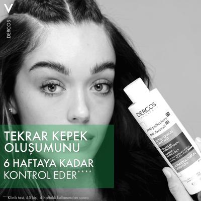 Vichy Dercos Anti-Dandruff Shampoo for Dry Hair - 390ml - Salicylic Acid, Hypoallergenic - Dandruff & Itchy Scalp Relief