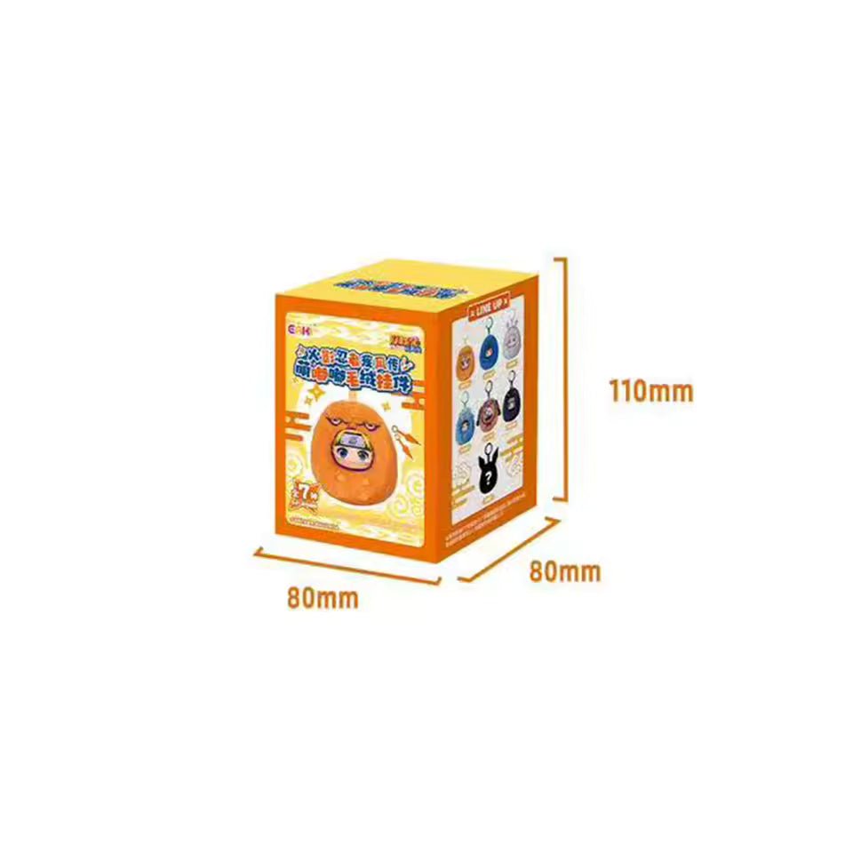 EAKI Naruto Shippuden Cute Dudu Series Plush Keychain Blind Box