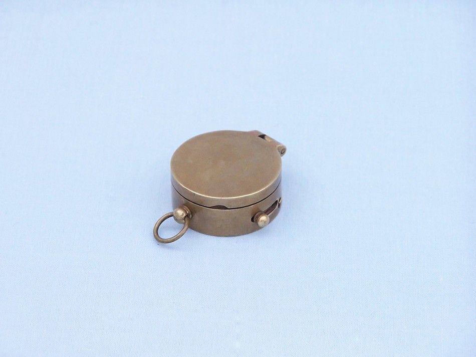 Antique Brass Magellan Compass 2""