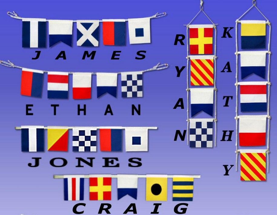 Letter Y Cloth Nautical Alphabet Flag Decoration 20""
