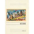 Vintage Lined Notebook Greetings from Los Angeles, California - Paperback