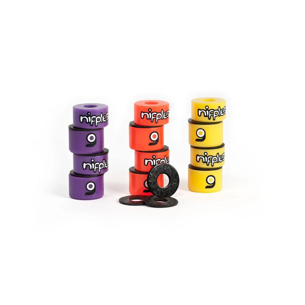 Orangatang Nipple Double Barrel Bushings Soft - Orange (Set)