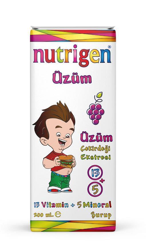 Nutrigen Grape Syrup Supplement for Kids - Natural Health Tonic, 6.76 fl oz