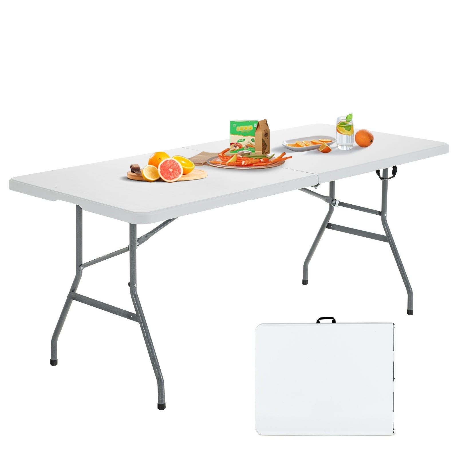 Portable Folding Camping Table with Carrying Handle