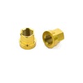 Mission BMX 14mm Aluminum Axle Nuts - Gold