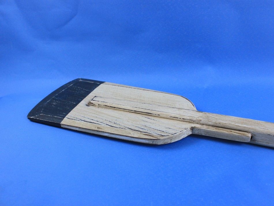 Wooden Rustic St. Lawrence Decorative Squared Rowing Boat Oar with Hooks 50""