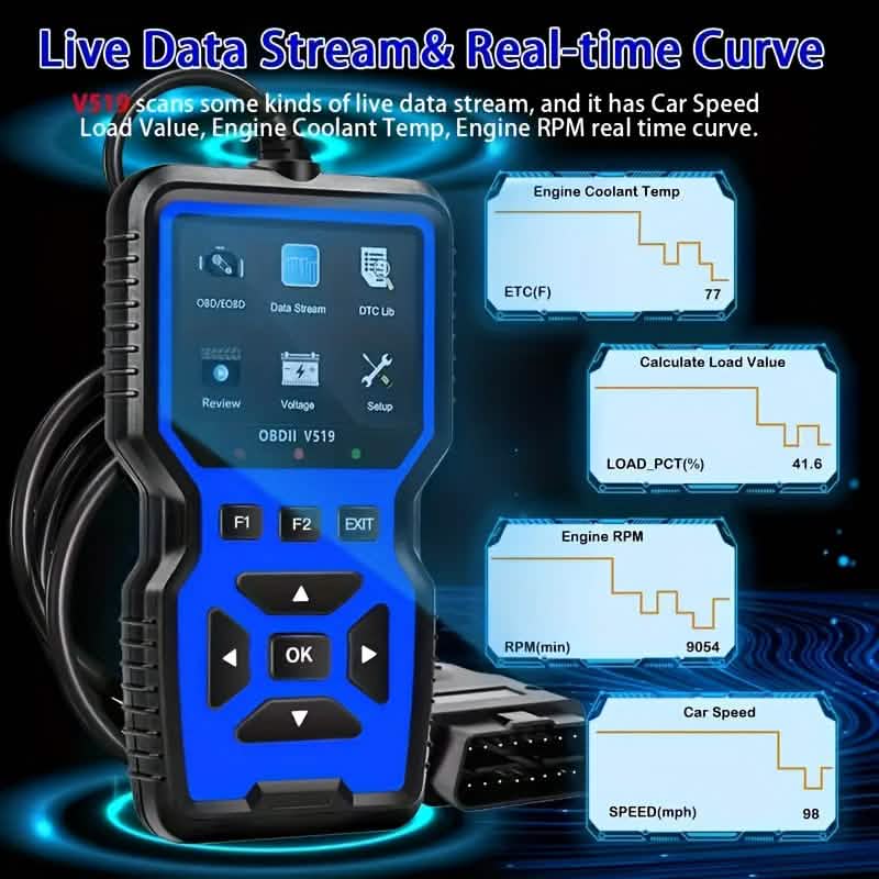 OBD2 Engine Diagnostic Tool – Universal Code Reader (Blue) - PhishStones Products